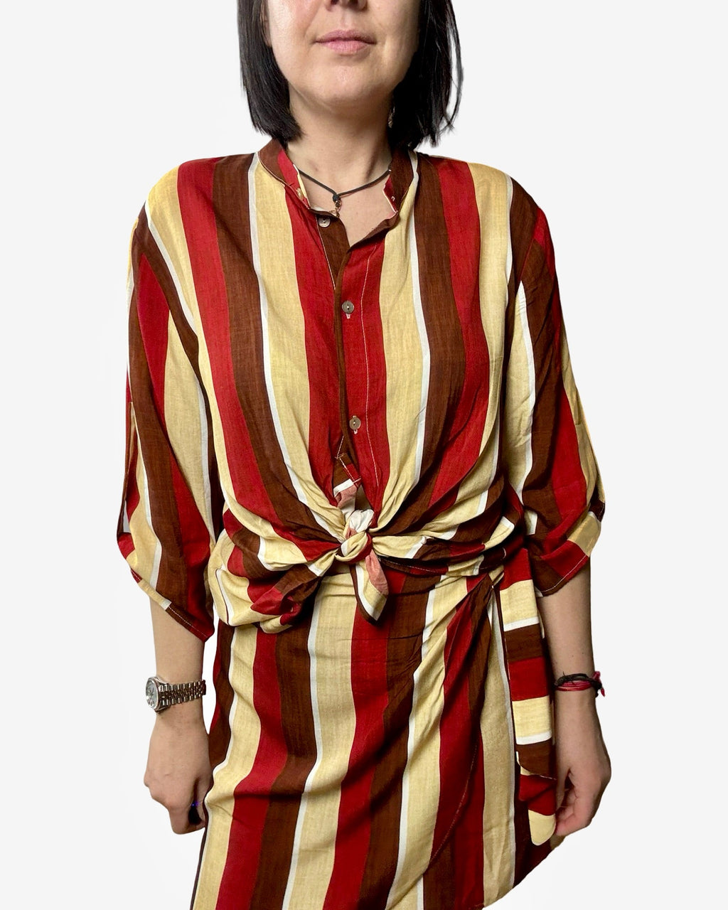 CAMICIA ETNICA HAVEONE - XE BLU ABBIGLIAMENTO