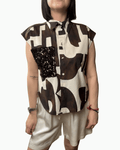 CAMICIA ETNICA MOTEL - XE BLU ABBIGLIAMENTO