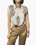 CAMICIA ETNICA SUSY MIX - XE BLU ABBIGLIAMENTO