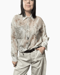 CAMICIA FLOREALE TASCA SUSY MIX - XE BLU ABBIGLIAMENTO