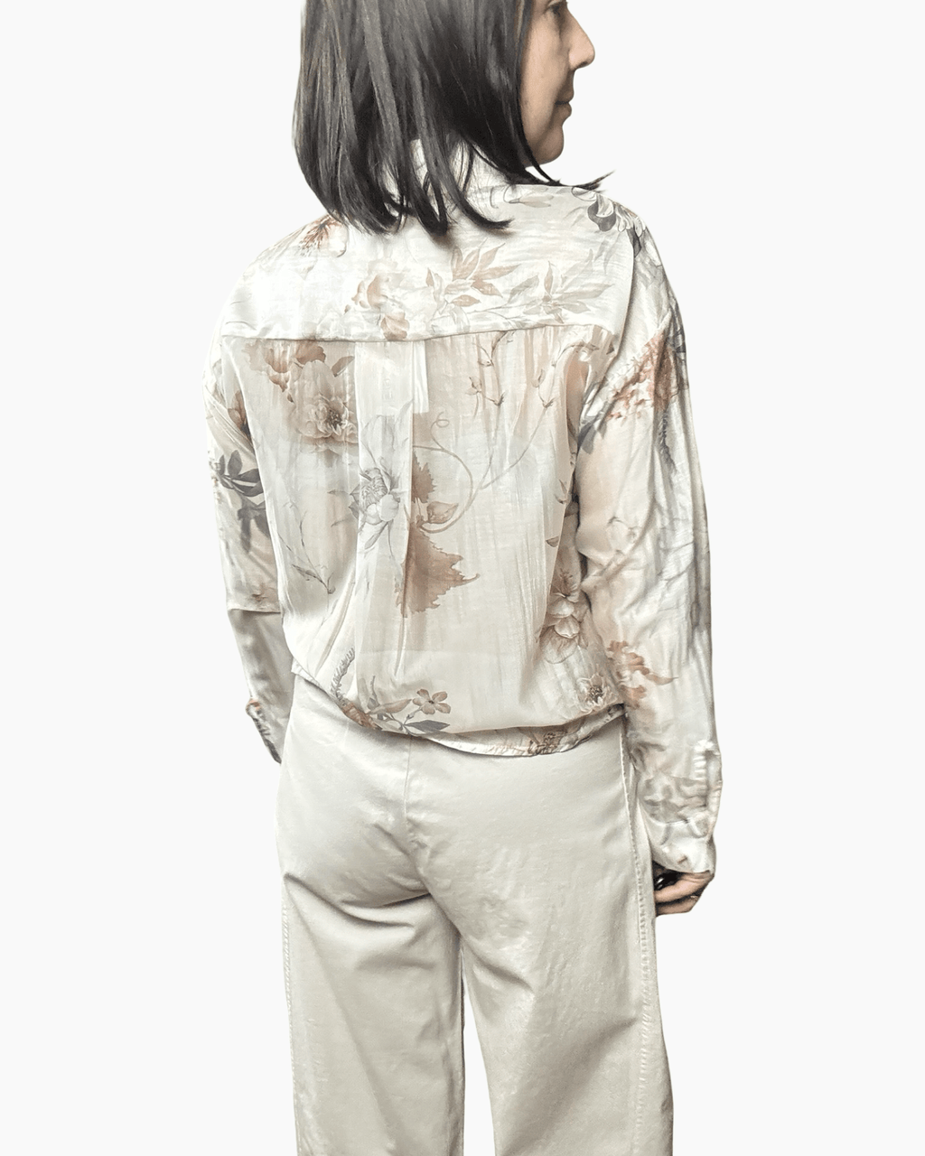 CAMICIA FLOREALE TASCA SUSY MIX - XE BLU ABBIGLIAMENTO