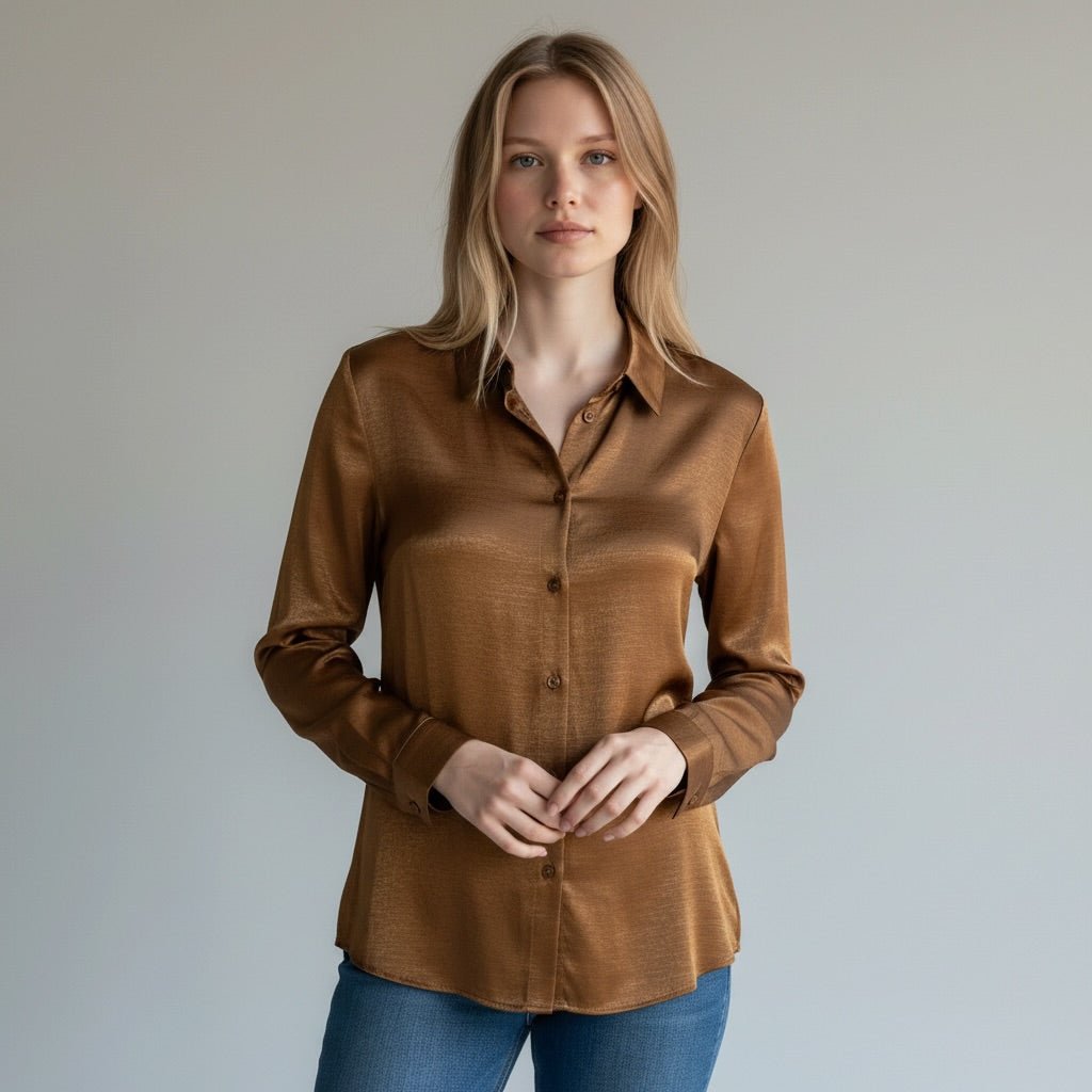 CAMICIA FLUIDA DIXIE - XE BLU Abbigliamento Donna