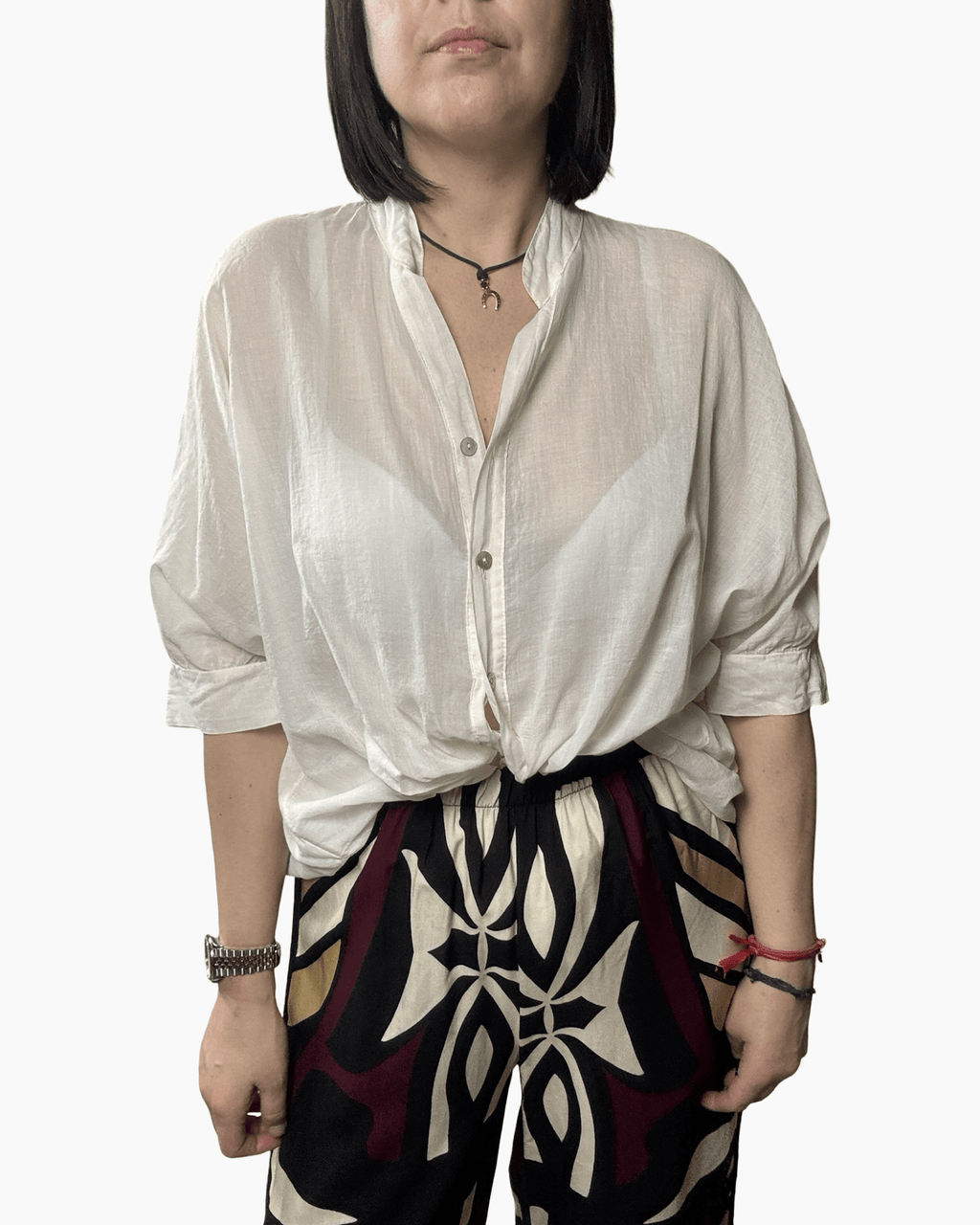 CAMICIA IN MUSSOLA DIXIE - XE BLU ABBIGLIAMENTO