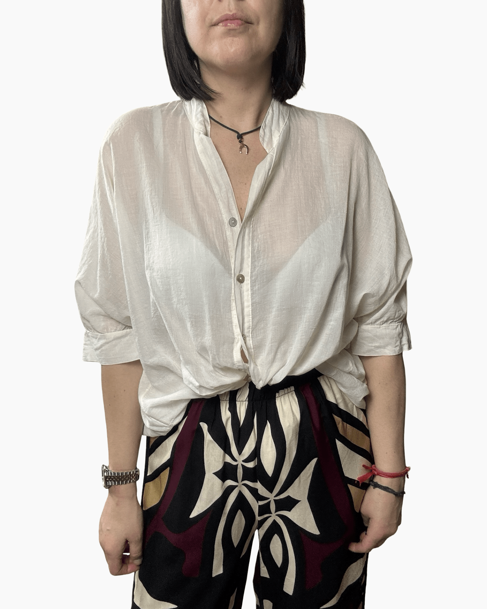 CAMICIA IN MUSSOLA DIXIE - XE BLU ABBIGLIAMENTO