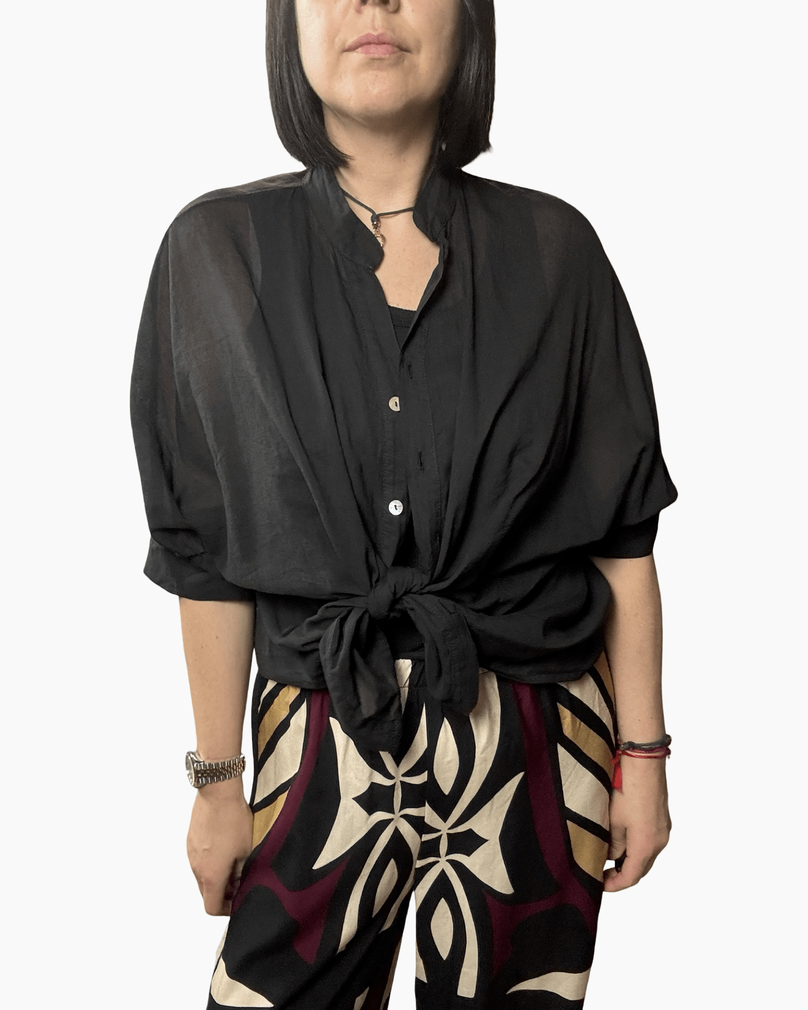 CAMICIA IN MUSSOLA DIXIE - XE BLU ABBIGLIAMENTO