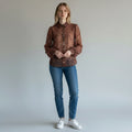 CAMICIA MACULATA ROSA SUSY MIX - XE BLU Abbigliamento Donna