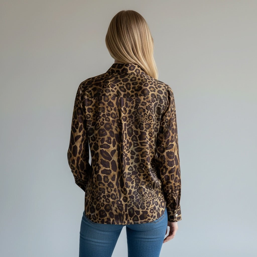 CAMICIA MACULATA SUSY MIX - XE BLU Abbigliamento Donna