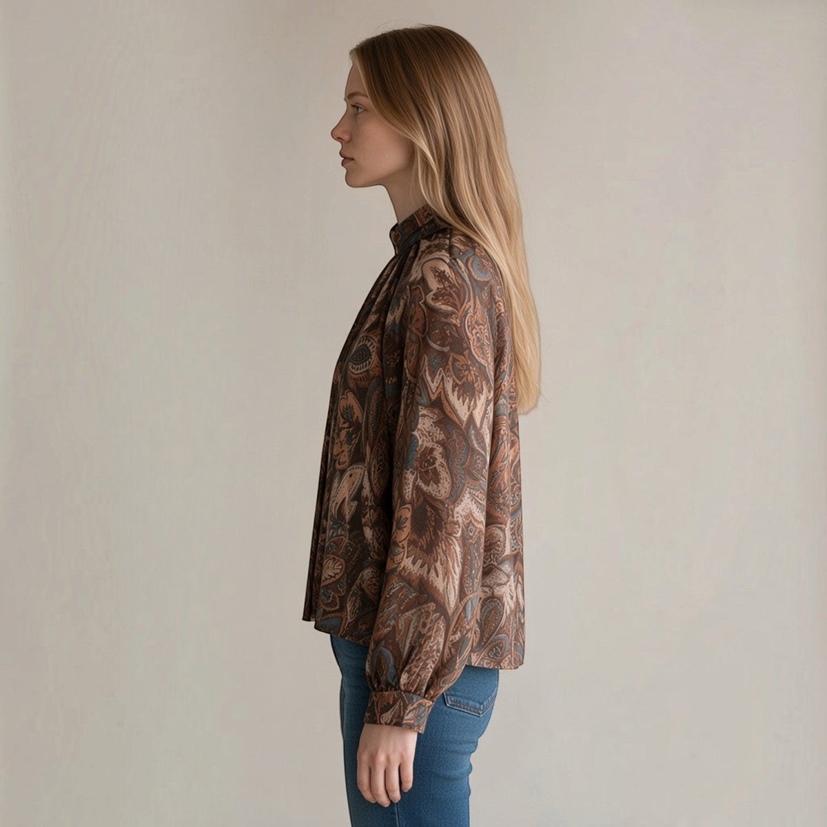 CAMICIA MANICA AMPIA SUSY MIX - XE BLU Abbigliamento Donna