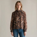 CAMICIA MANICA AMPIA SUSY MIX - XE BLU Abbigliamento Donna