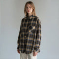 CAMICIA OVER CON SPILLA HAVEONE - XE BLU Abbigliamento Donna