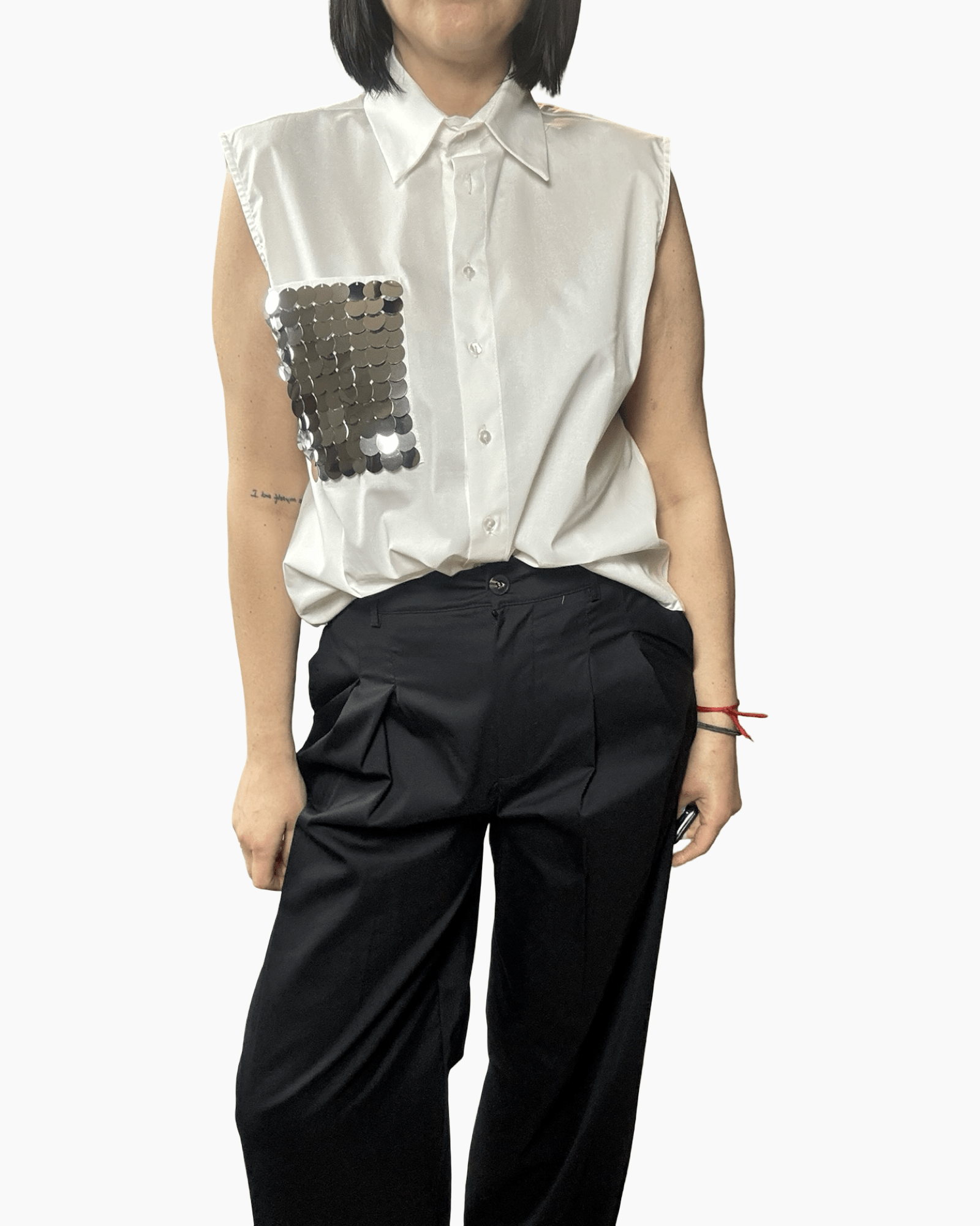 CAMICIA PAILLETTES SUSY MIX - XE BLU ABBIGLIAMENTO