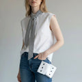 CAMICIA POLSINI STACCATI TENSIONE IN - XE BLU Abbigliamento Donna