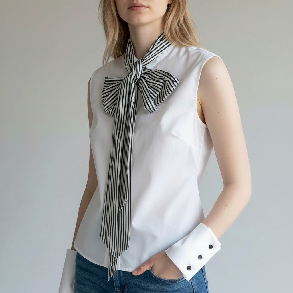 CAMICIA POLSINI STACCATI TENSIONE IN - XE BLU Abbigliamento Donna