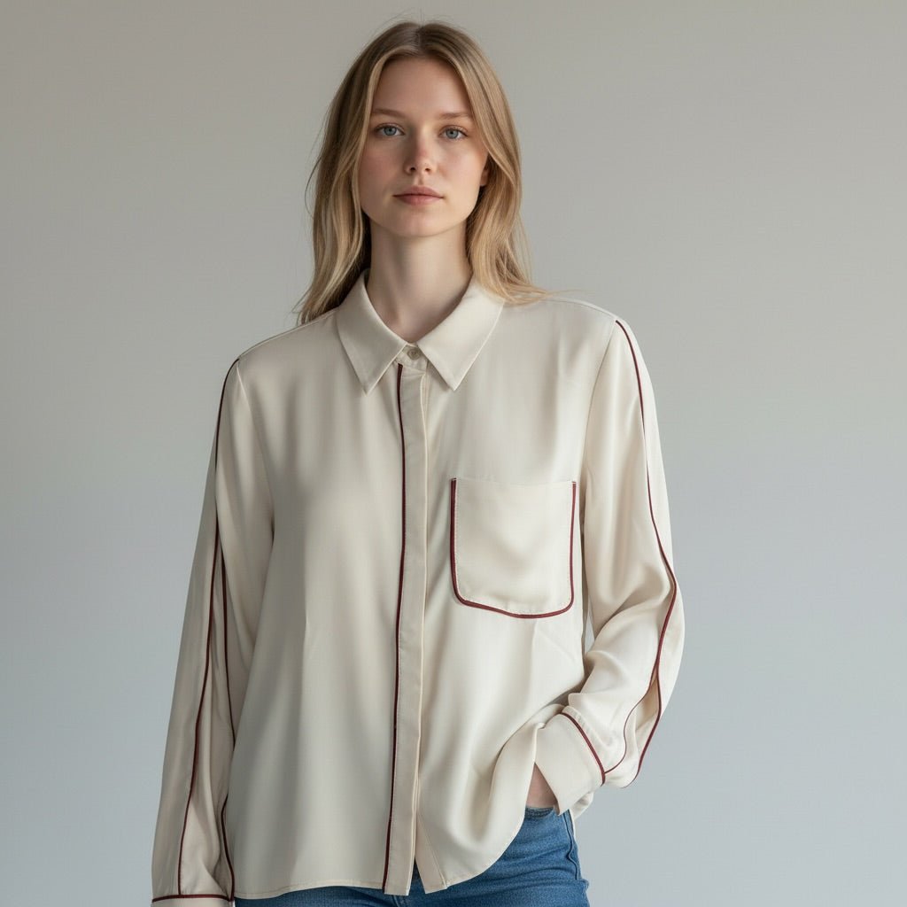 CAMICIA PROFILI SUSY MIX - XE BLU Abbigliamento Donna