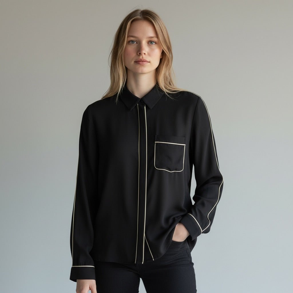 CAMICIA PROFILI SUSY MIX - XE BLU Abbigliamento Donna