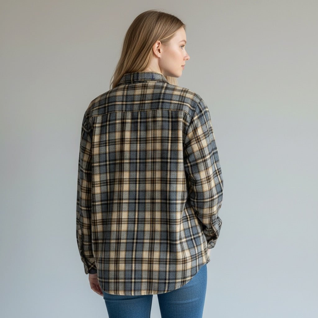 CAMICIA QUADRO BASIC SUSY MIX - XE BLU Abbigliamento Donna