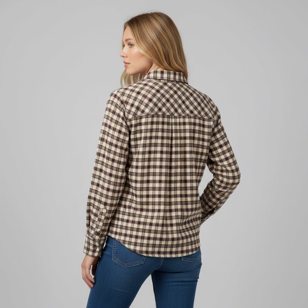 CAMICIA QUADRO PICCOLO SUSY MIX - XE BLU Abbigliamento Donna