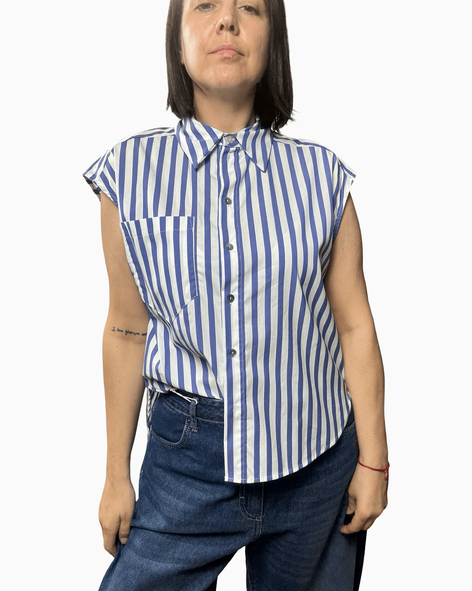 CAMICIA RIGA SPESSA ST TROPEZ MOTEL - XE BLU ABBIGLIAMENTO