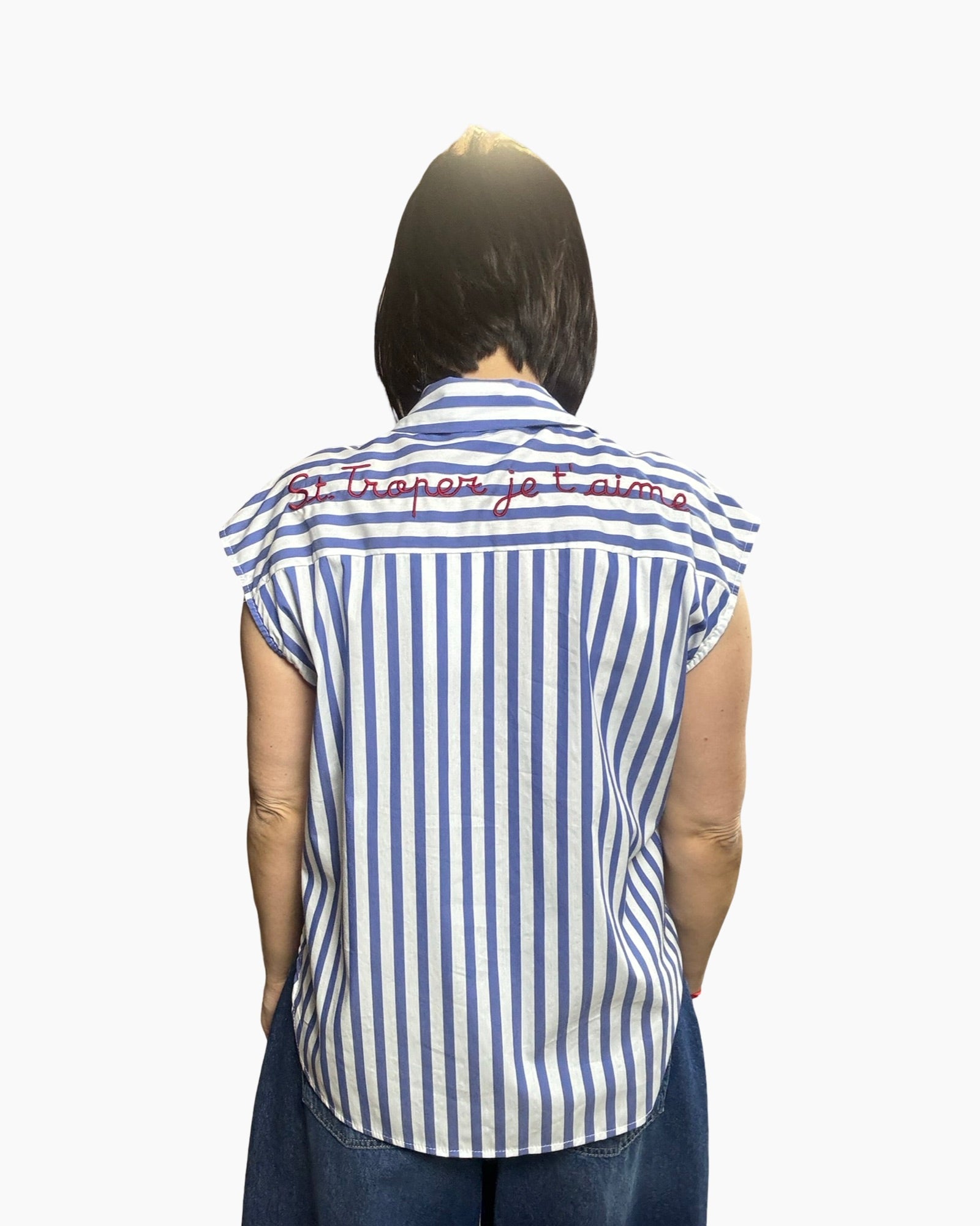 CAMICIA RIGA SPESSA ST TROPEZ MOTEL - XE BLU ABBIGLIAMENTO
