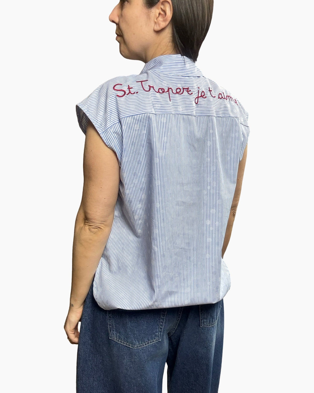 CAMICIA RIGA+POIS ST TROPEZ MOTEL - XE BLU ABBIGLIAMENTO