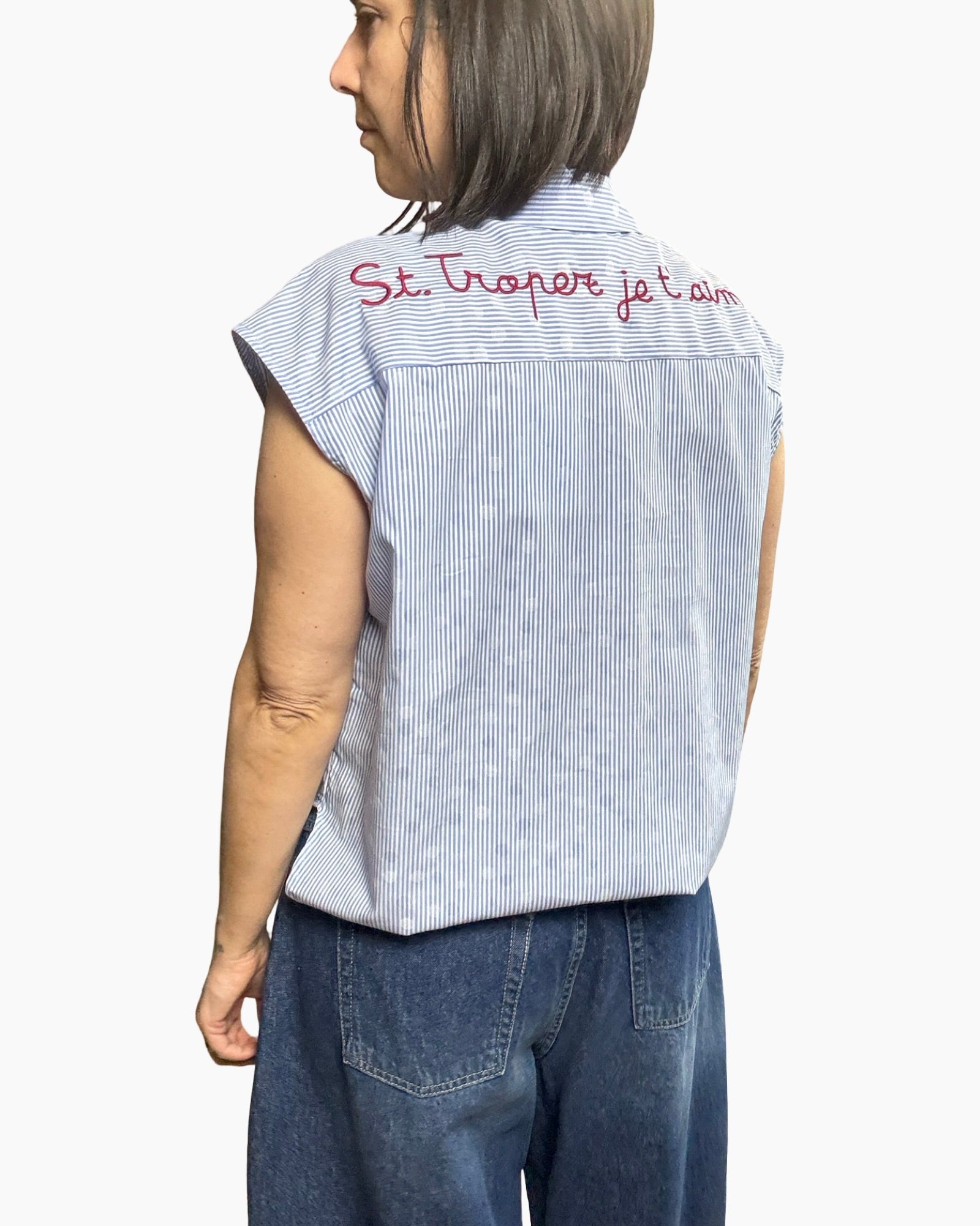 CAMICIA RIGA+POIS ST TROPEZ MOTEL - XE BLU ABBIGLIAMENTO