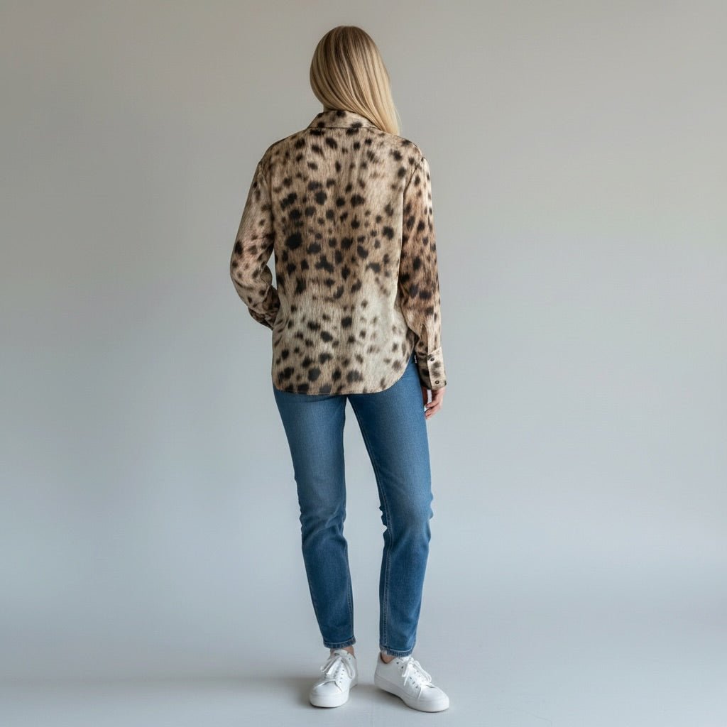 CAMICIA SFUMATA SUSY MIX - XE BLU Abbigliamento Donna