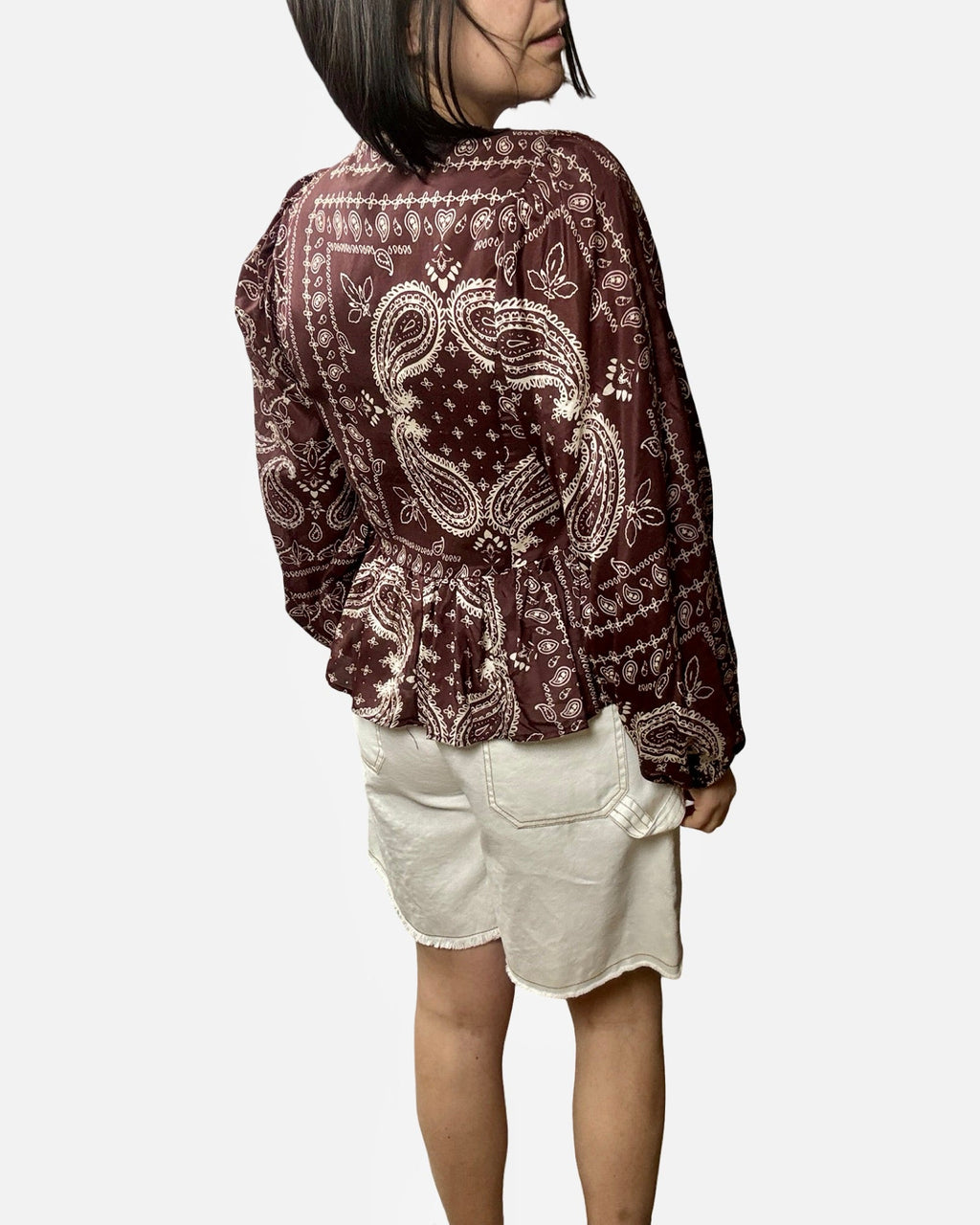 CAMICIA STAMPA BANDANA VICOLO - XE BLU ABBIGLIAMENTO