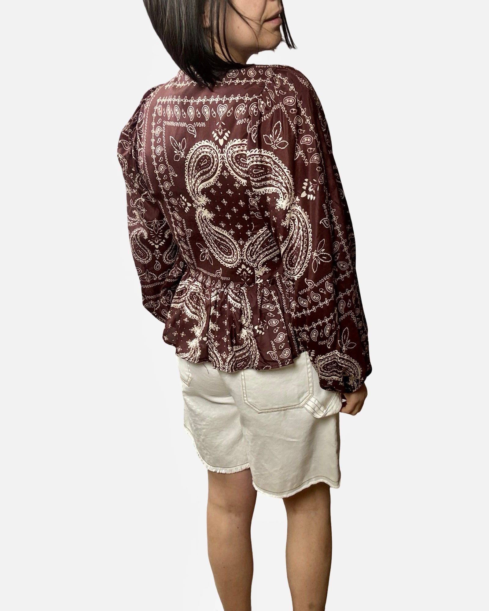 CAMICIA STAMPA BANDANA VICOLO - XE BLU ABBIGLIAMENTO