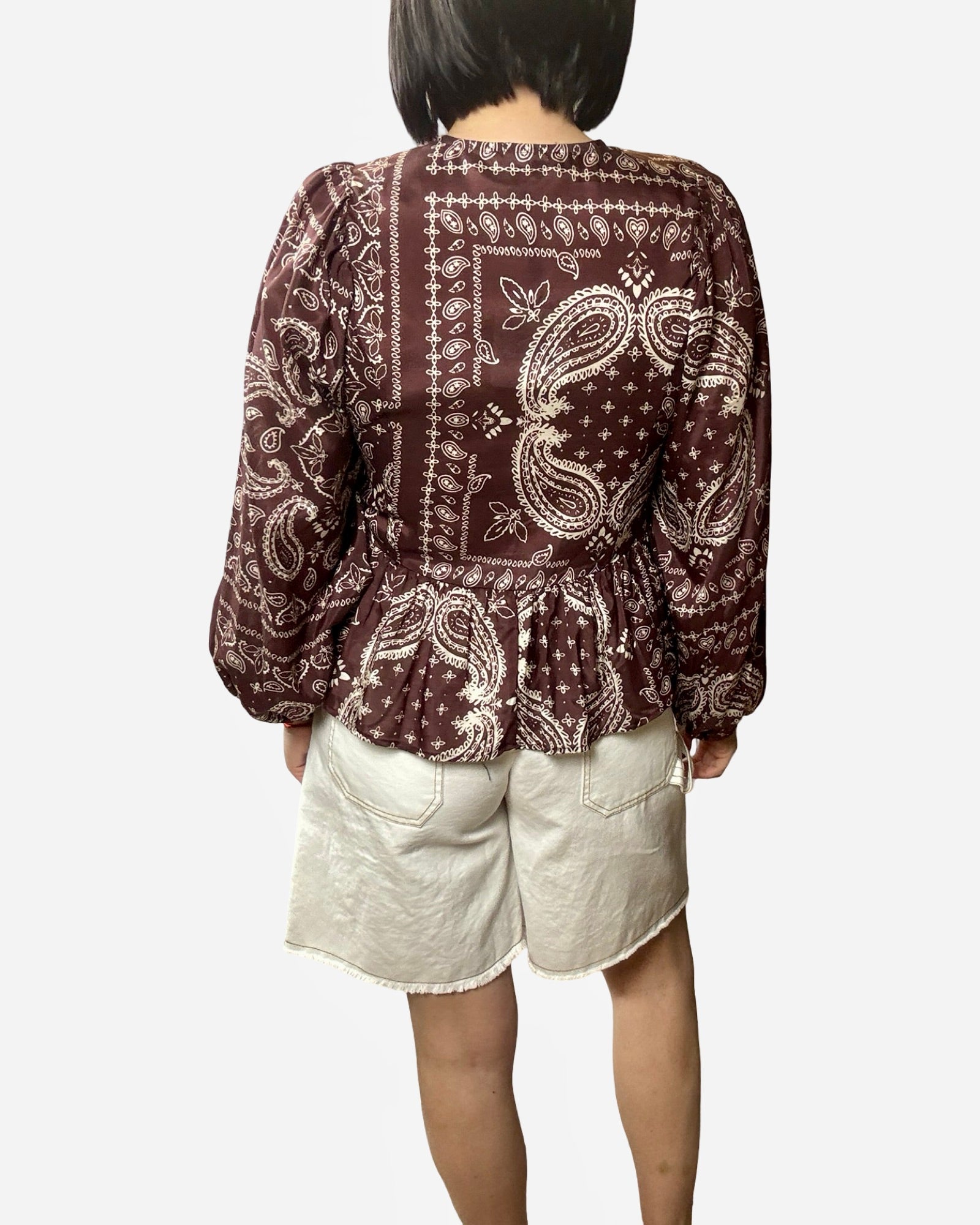 CAMICIA STAMPA BANDANA VICOLO - XE BLU ABBIGLIAMENTO