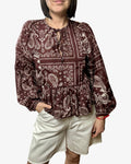 CAMICIA STAMPA BANDANA VICOLO - XE BLU ABBIGLIAMENTO