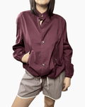 CAMICIA TAGLIO BOMBER VICOLO - XE BLU ABBIGLIAMENTO