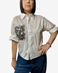 CAMICIA TASCA PAILLETTES MOTEL - XE BLU ABBIGLIAMENTO