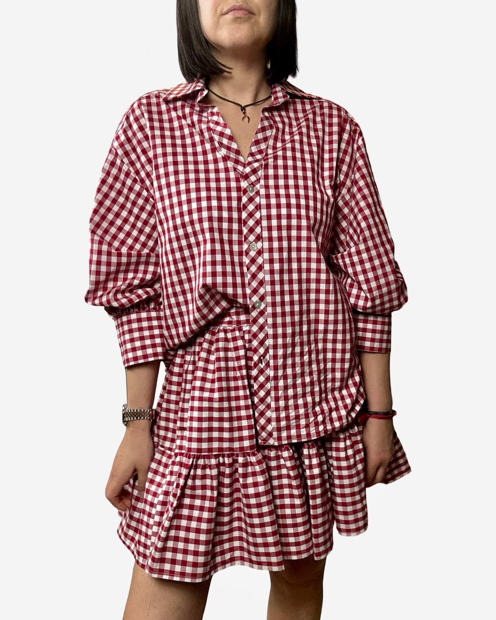 CAMICIA VICHY VICOLO - XE BLU ABBIGLIAMENTO