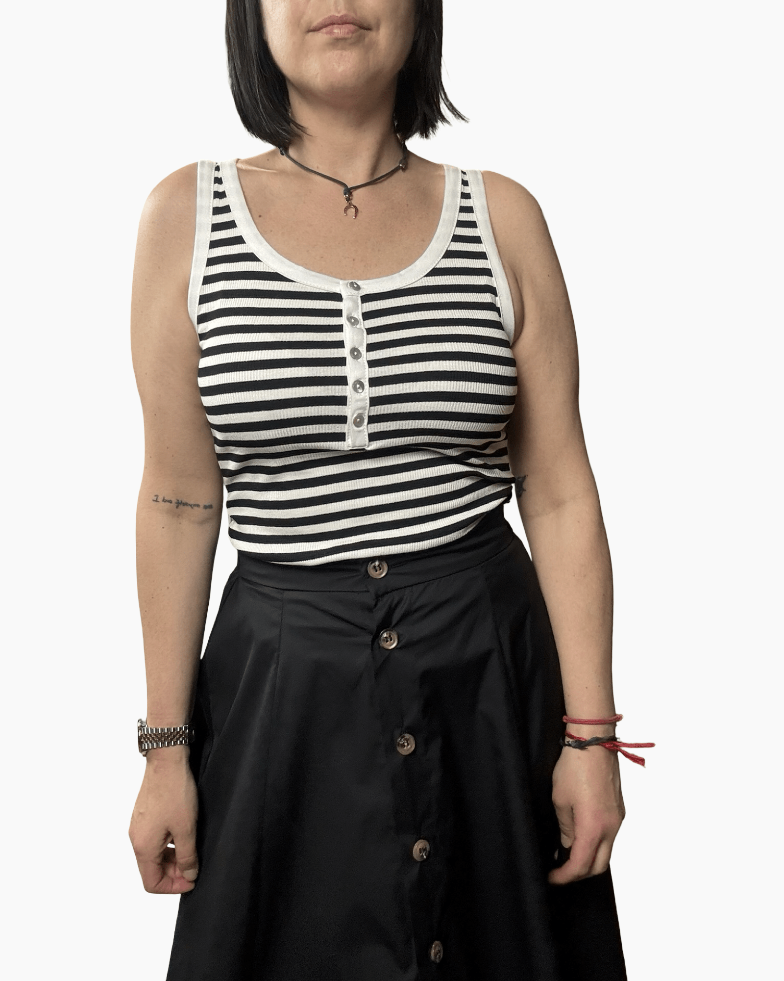 CANOTTA A RIGHE HAVEONE - XE BLU ABBIGLIAMENTO