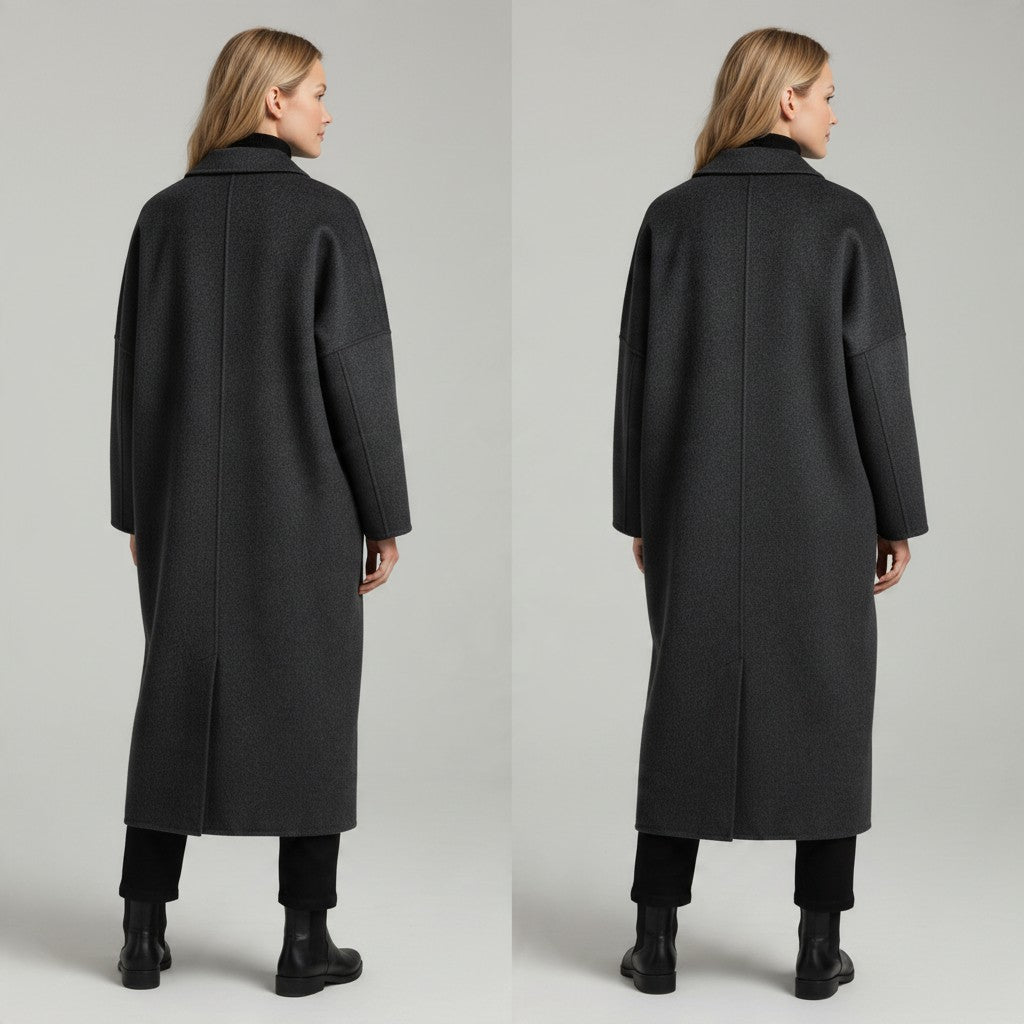CAPPOTTO A DOPPIOPETTO LUNGO VICOLO - XE BLU Abbigliamento Donna