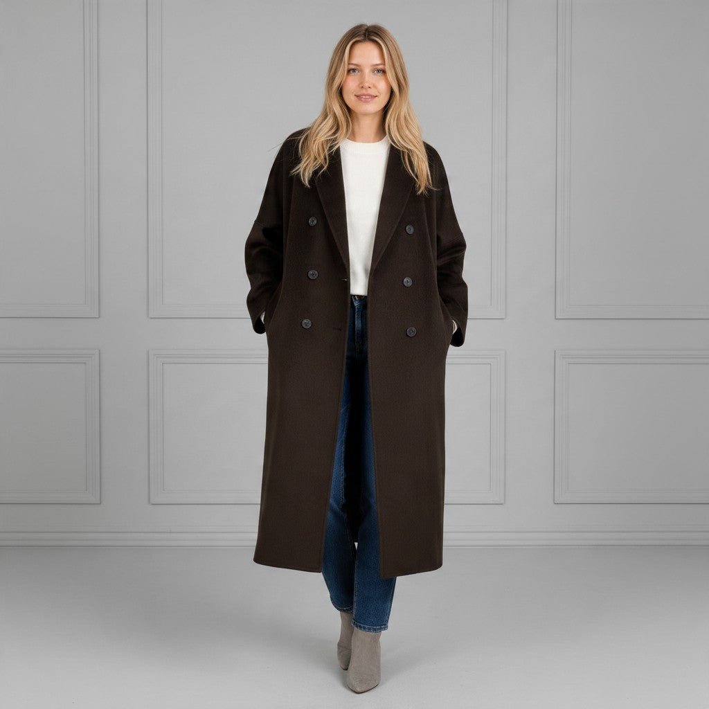 CAPPOTTO A DOPPIOPETTO LUNGO VICOLO - XE BLU Abbigliamento Donna