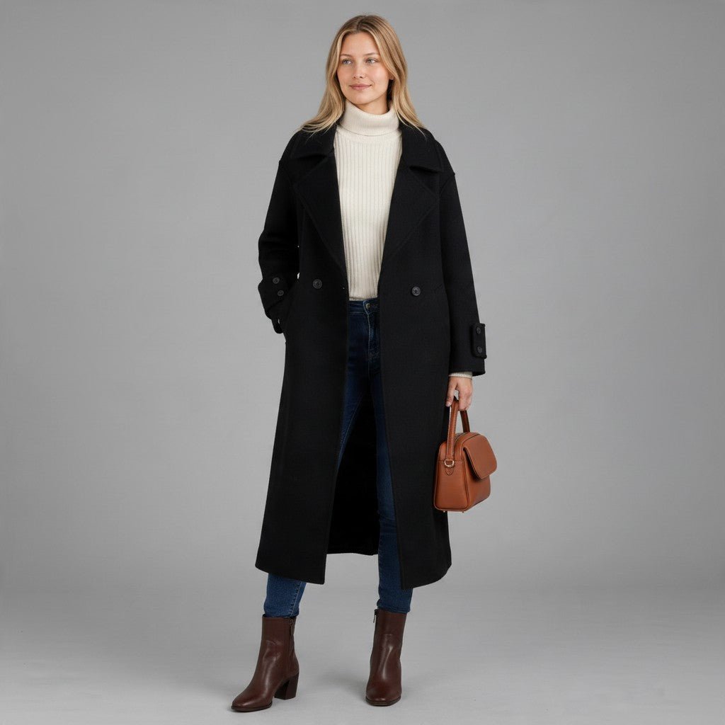 CAPPOTTO A OVETTO SUSY MIX - XE BLU Abbigliamento Donna