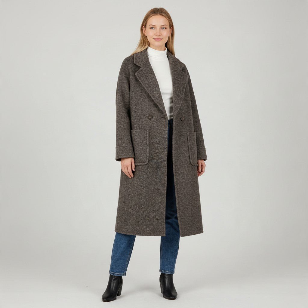 CAPPOTTO CON CINTURA SUSY MIX - XE BLU Abbigliamento Donna