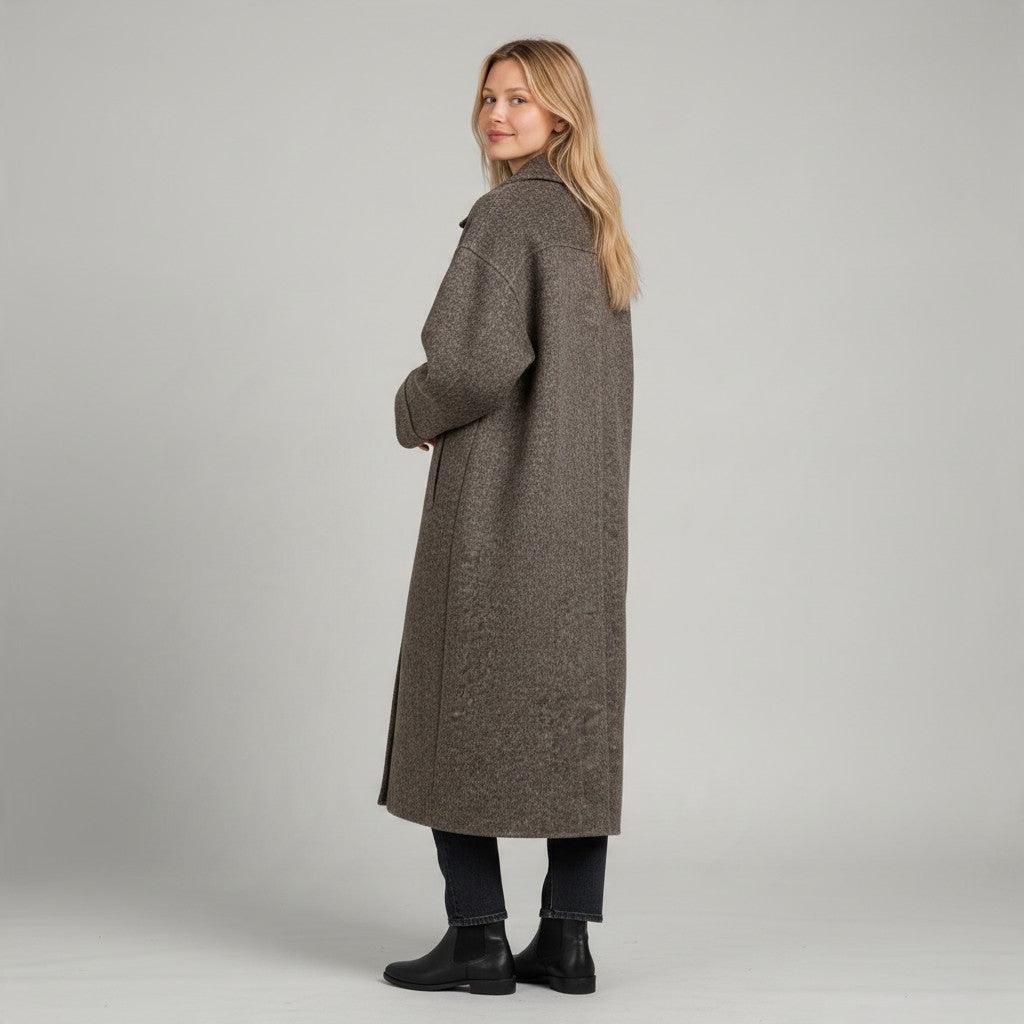 CAPPOTTO CON CINTURA SUSY MIX - XE BLU Abbigliamento Donna