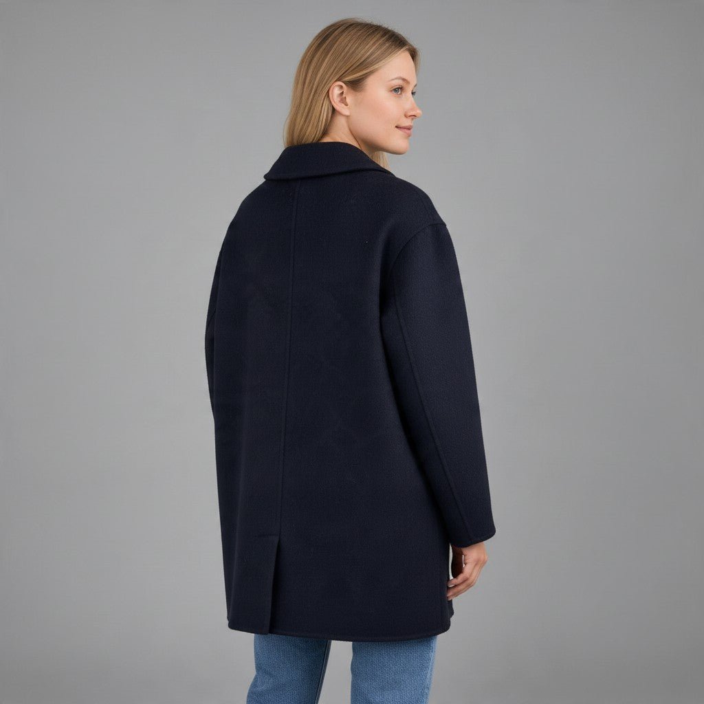 CAPPOTTO CORTO DOPPIOPETTO SUSY MIX - XE BLU Abbigliamento Donna