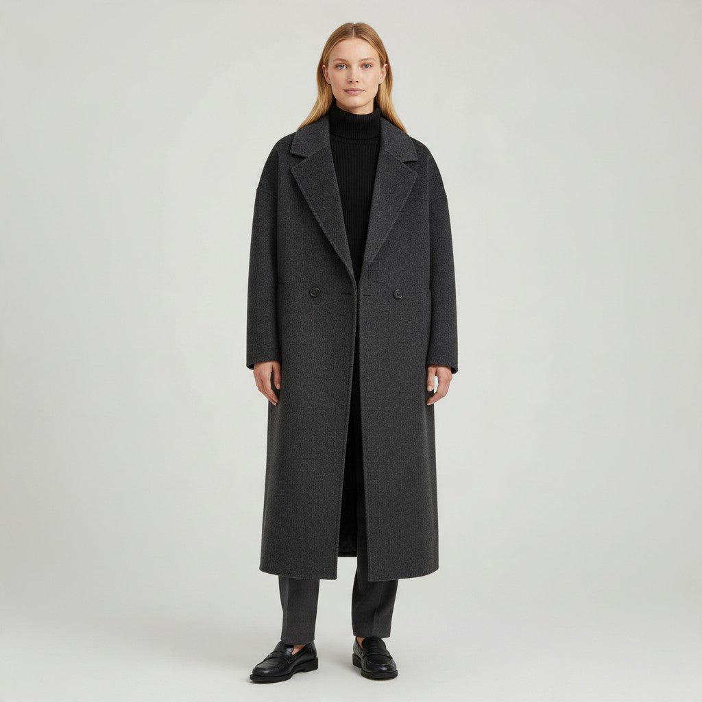 CAPPOTTO DOPPIOPETTO MIDI VICOLO - XE BLU Abbigliamento Donna