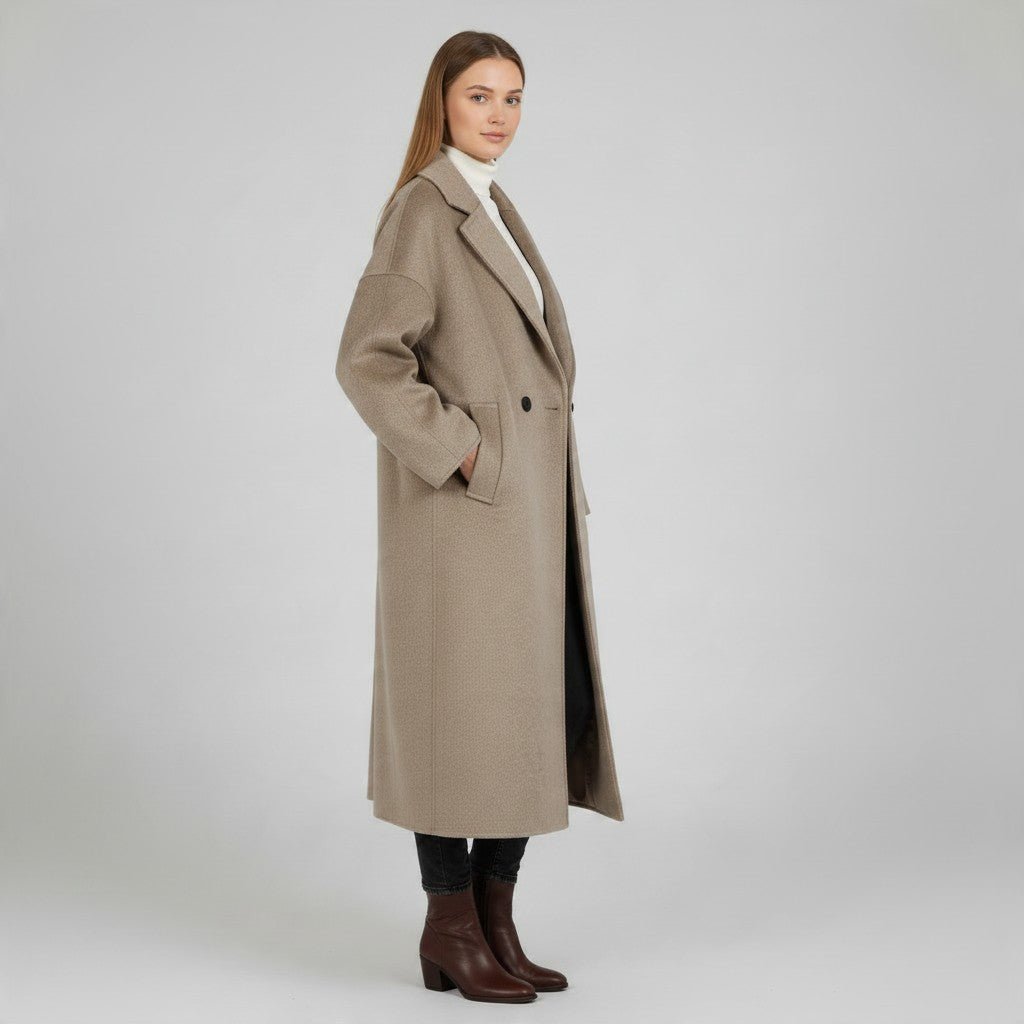 CAPPOTTO DOPPIOPETTO MIDI VICOLO - XE BLU Abbigliamento Donna