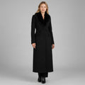 CAPPOTTO HAND MADE COLLO PELO HAVEONE - XE BLU Abbigliamento Donna