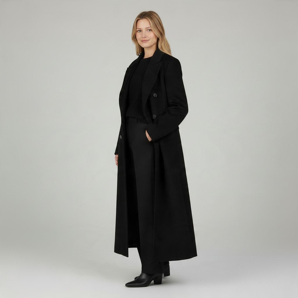 CAPPOTTO LUNGO HAND-MADE HAVEONE - XE BLU Abbigliamento Donna