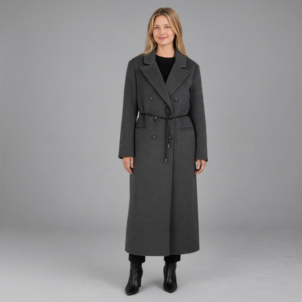 CAPPOTTO LUNGO HAND-MADE HAVEONE - XE BLU Abbigliamento Donna