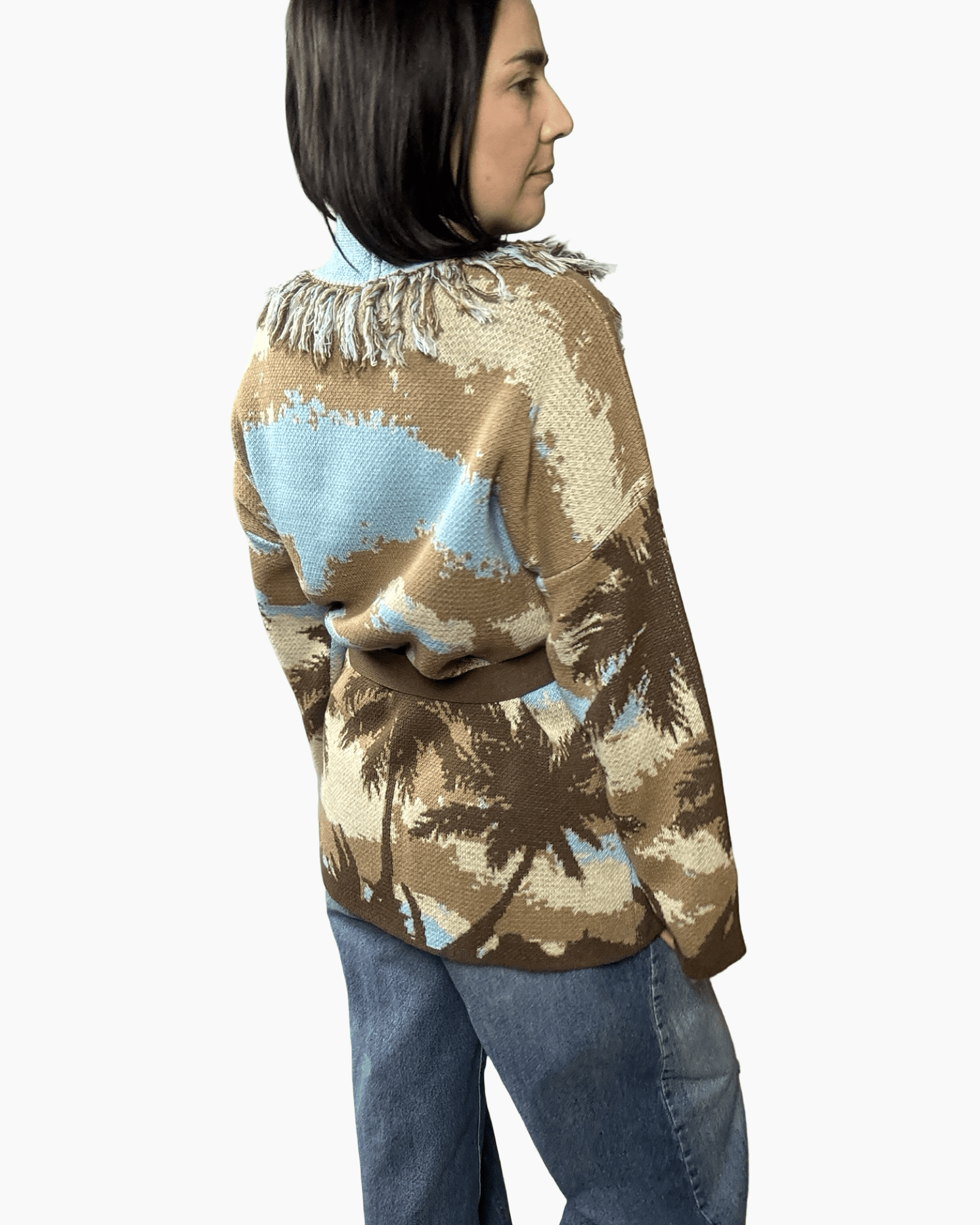 CARDIGAN A FANTASIA VICOLO - XE BLU ABBIGLIAMENTO