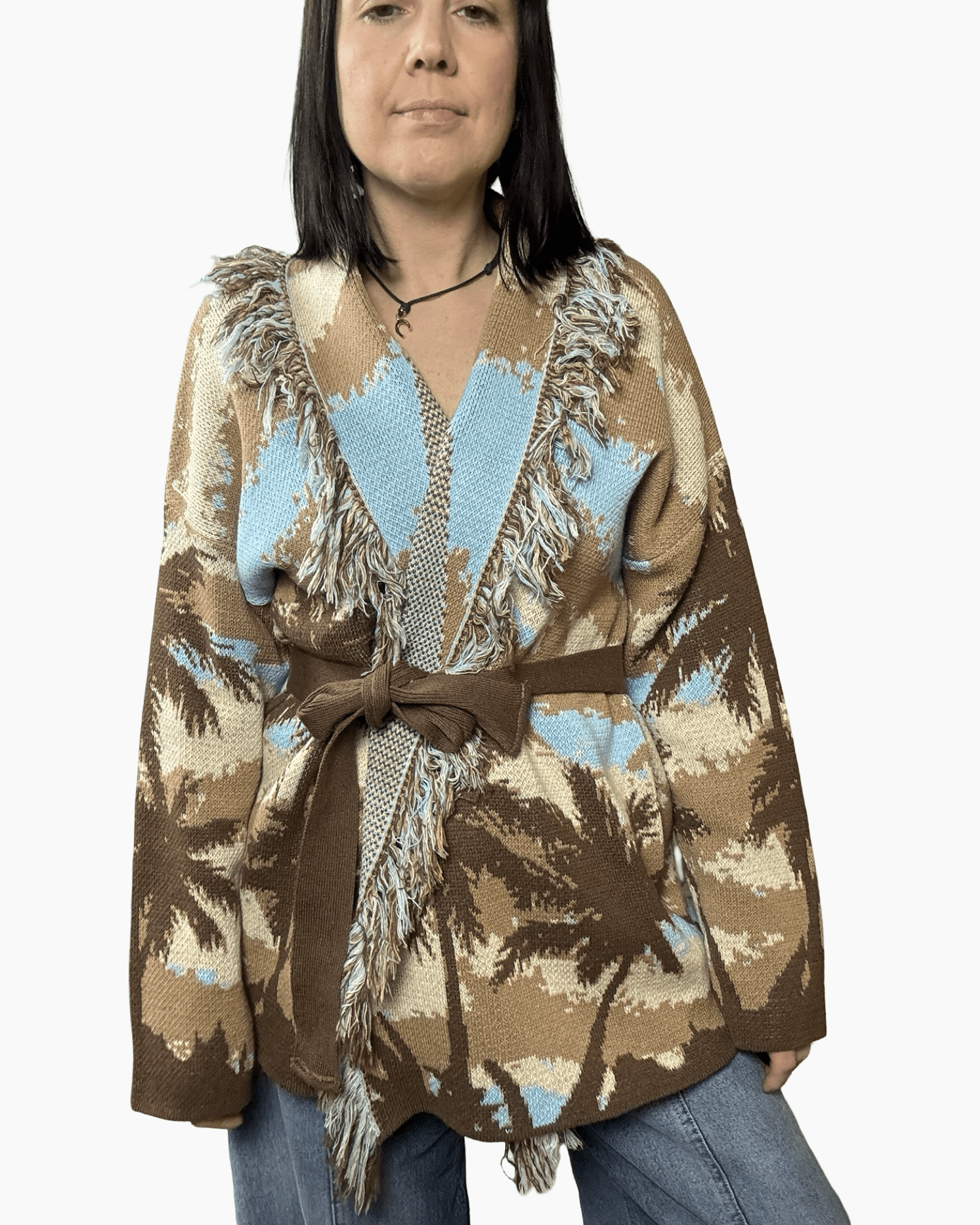 CARDIGAN A FANTASIA VICOLO - XE BLU ABBIGLIAMENTO