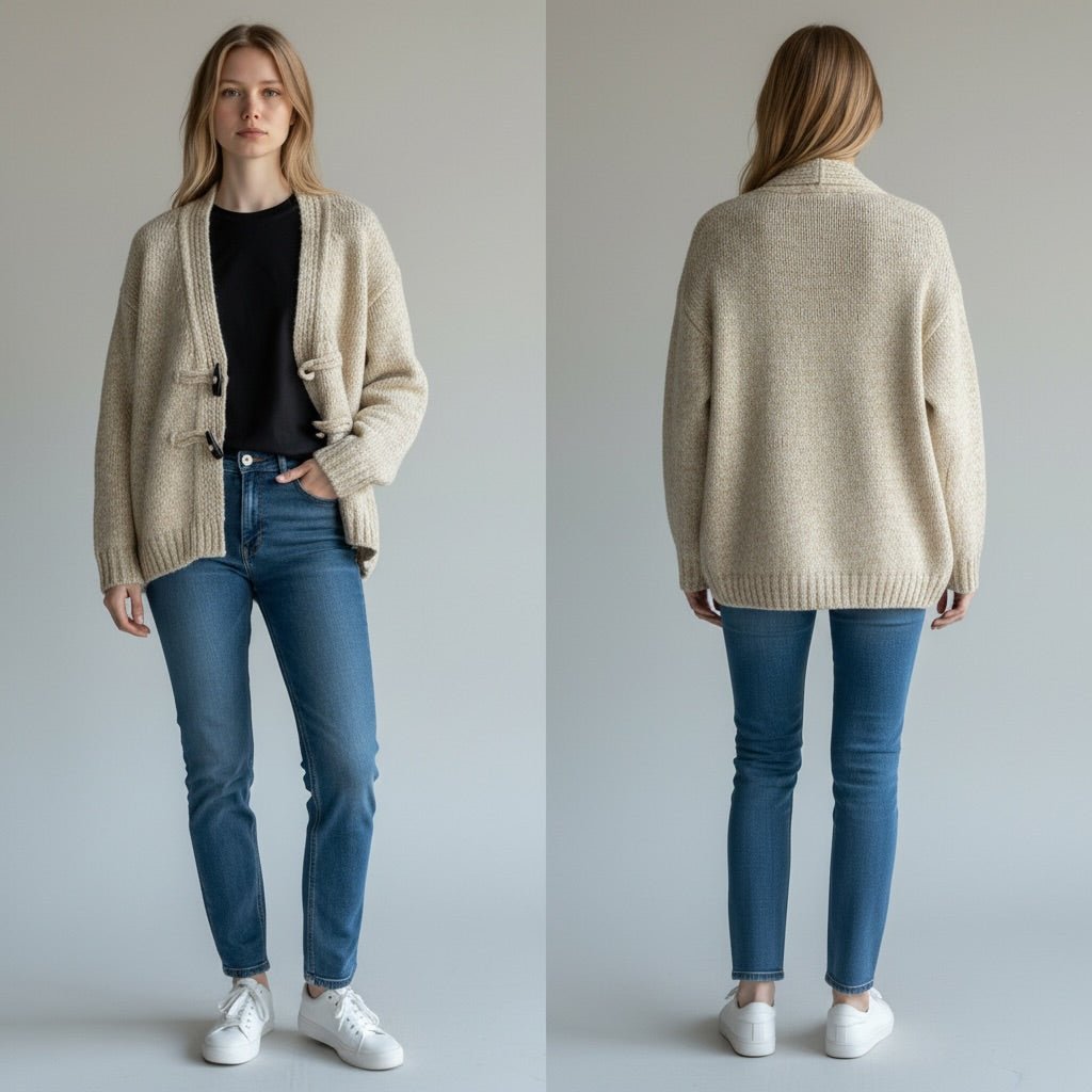 CARDIGAN ALAMARI HAVEONE - XE BLU Abbigliamento Donna