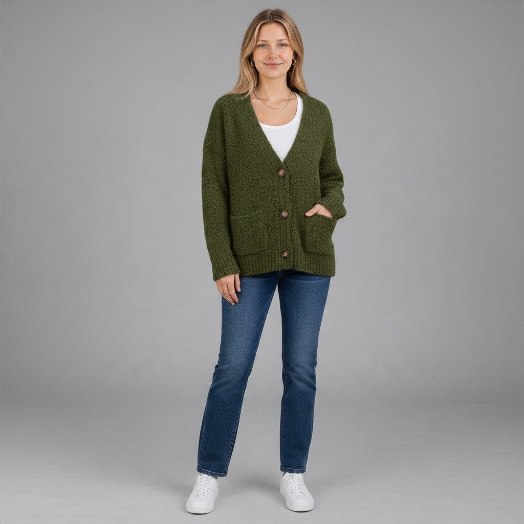 CARDIGAN IN BUCLE' SUSY MIX - XE BLU Abbigliamento Donna