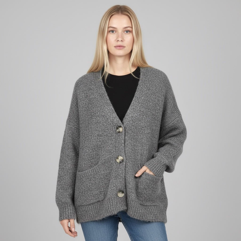 CARDIGAN OVER SUSY MIX - XE BLU Abbigliamento Donna